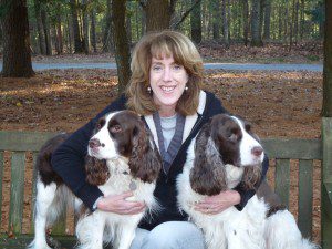 Sally Savelle with dogs