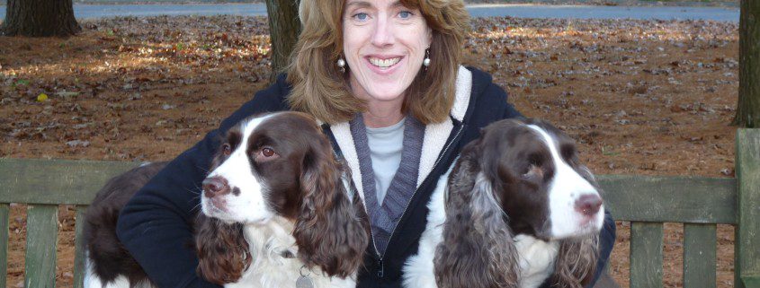 Sally Savelle with dogs